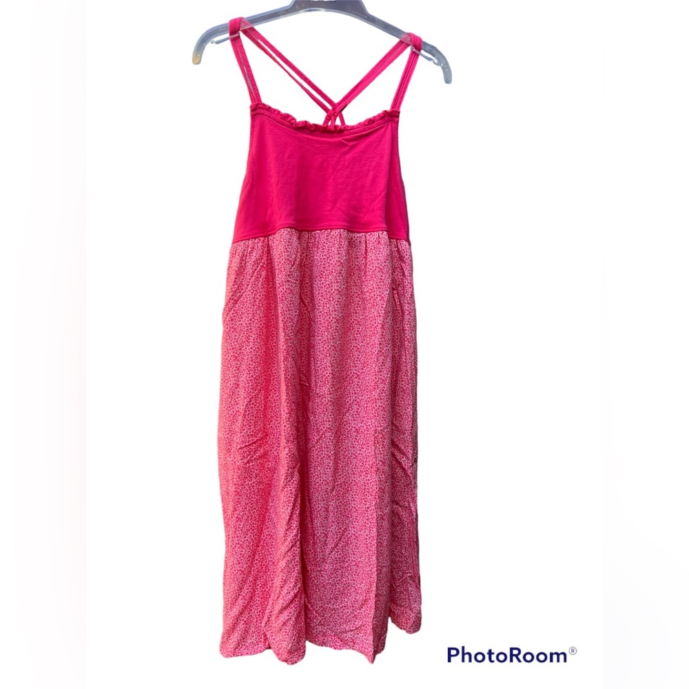 GAP Kids Double Strap K2W Punch Pink Floral Print Size XXL (14-16)